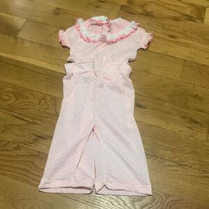 Carter’s Pink Ruffle Romper 1Y Baby Girl Pajama